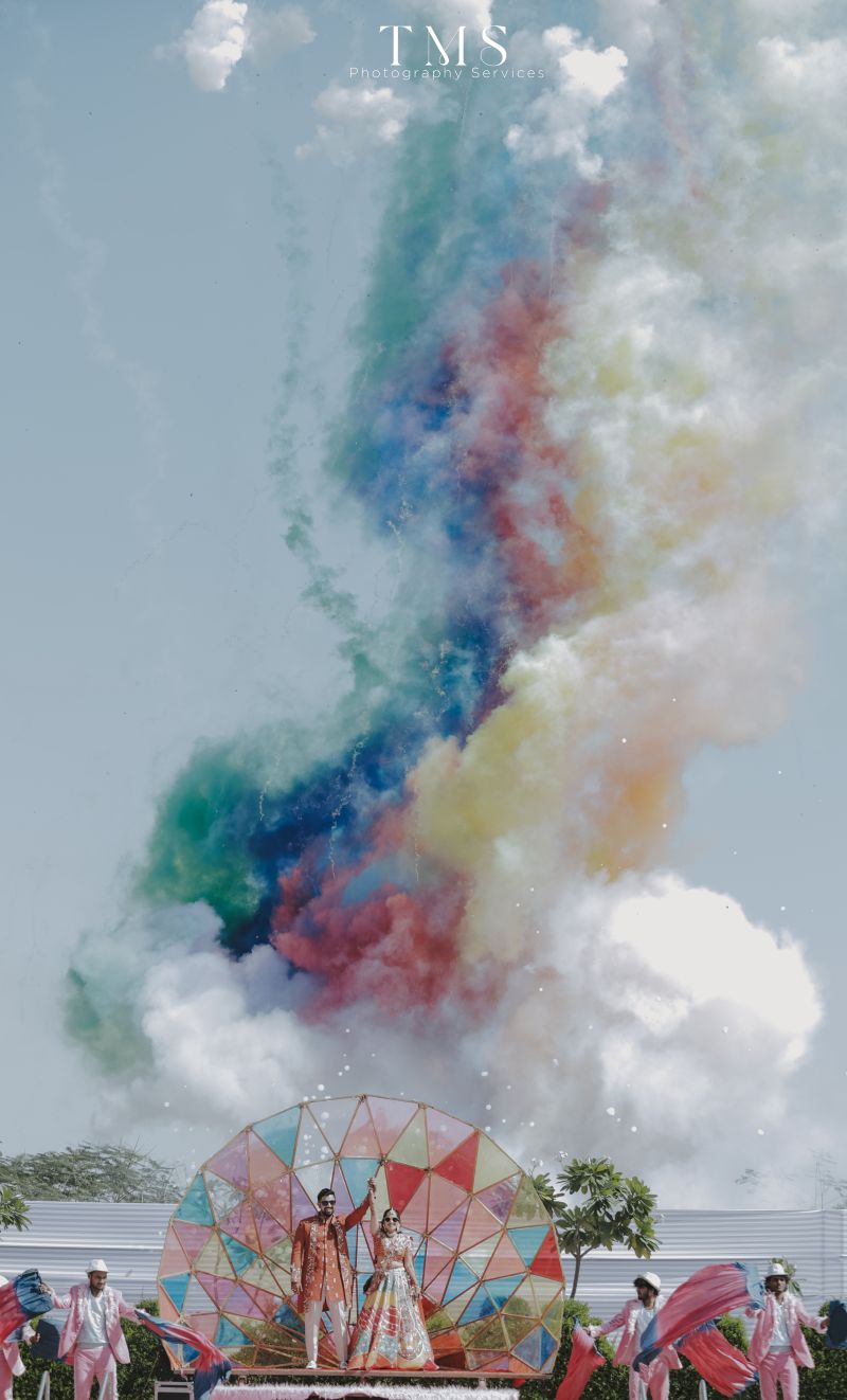 Raghav and Tarusha couple portrait in warm natural tones